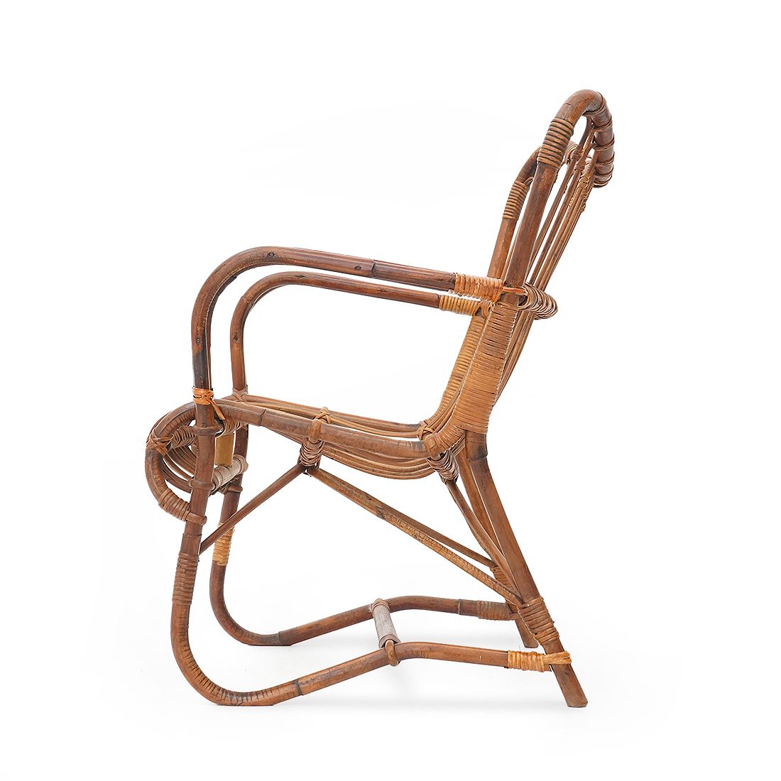 photo furniture Armchair In Rattan, 1950s