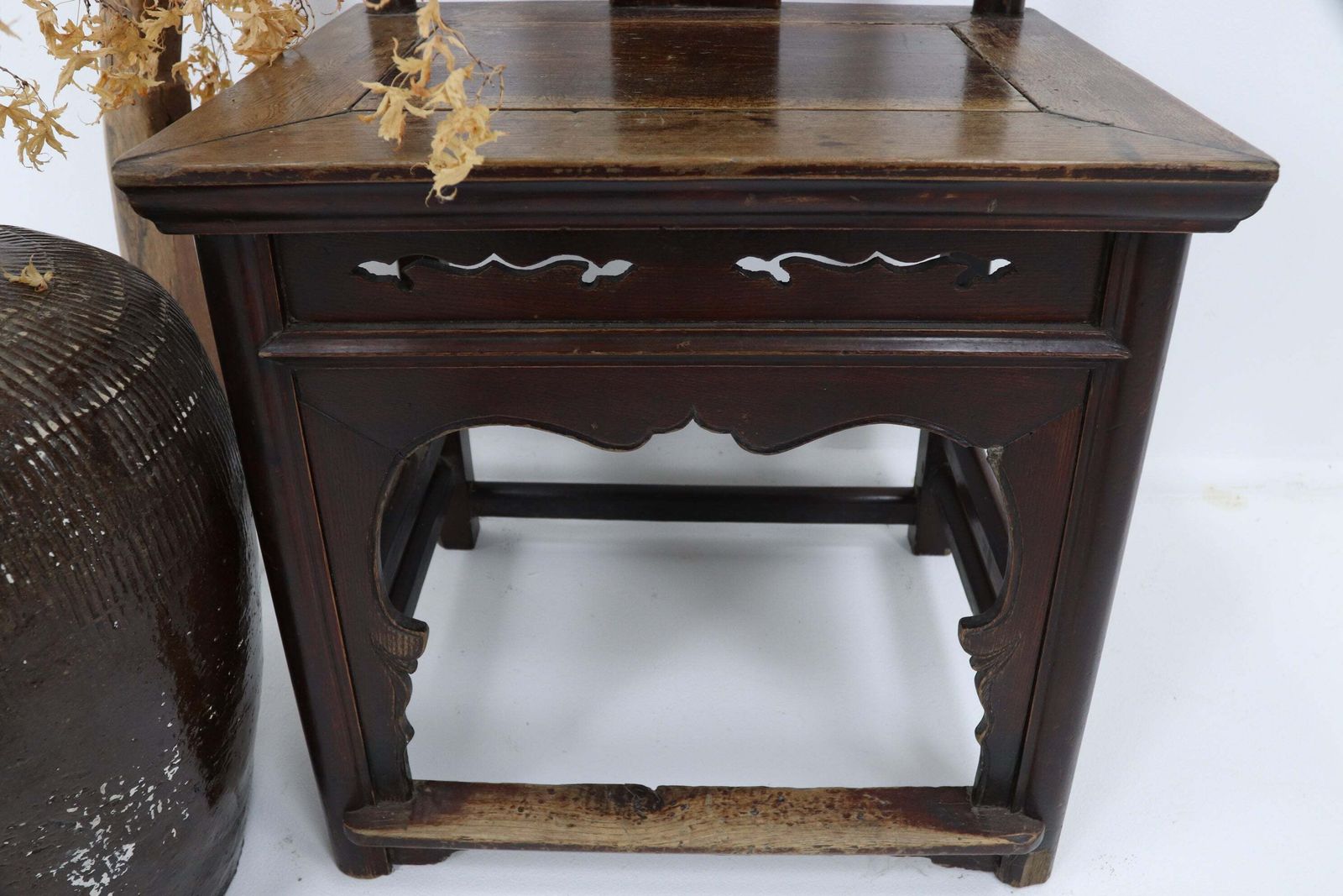 Mid 19th Century Chinese Elm 'Yoke Style' Chair photo 715.0