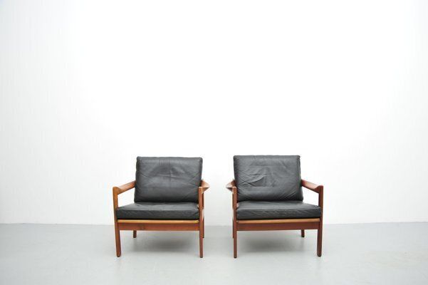 Easy Chairs By Illum Wikkelsø For Niels Eilersen, 1950s, Set Of 2