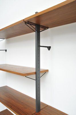 photo for sale Swedish Walnut Shelving System By Pira, 1960s