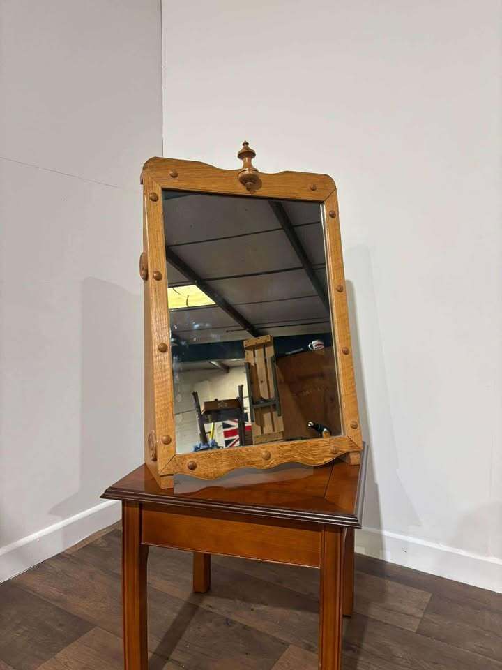 Oak Framed Mirror photo vinterior