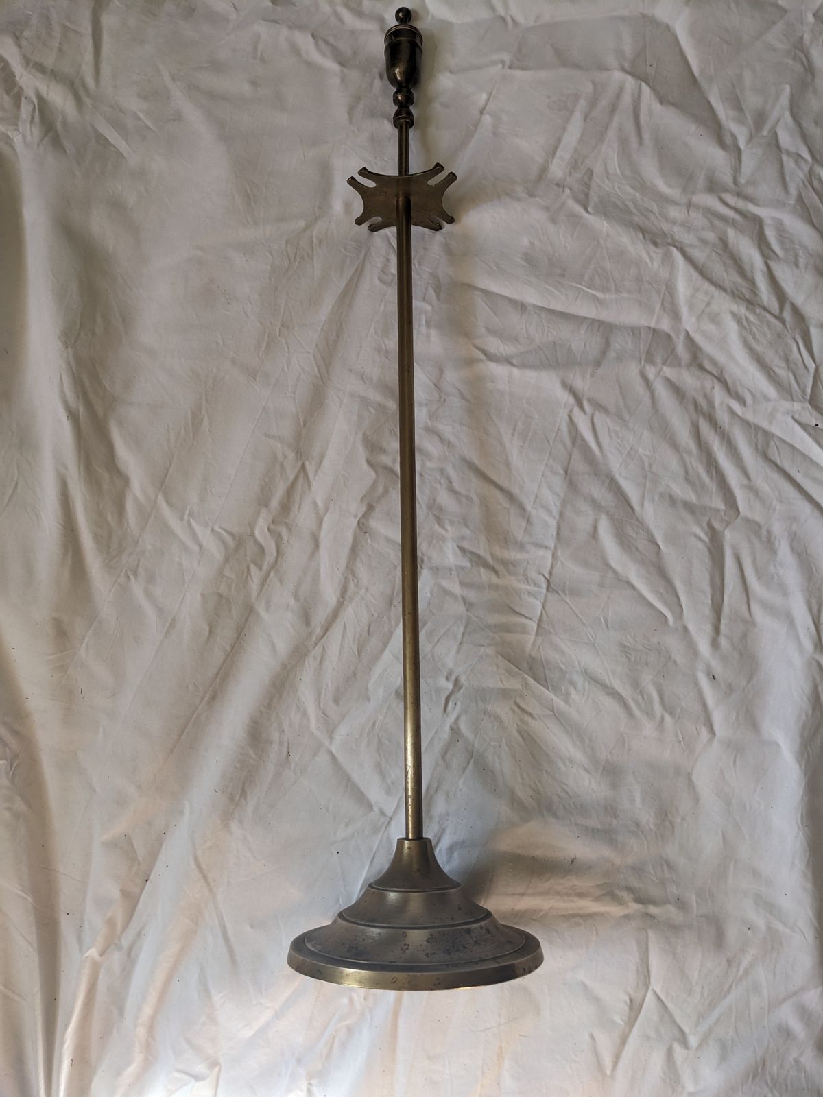Vintage 1930 1940s 4 Piece Heavy Brass Fireside Companion Set photo vintage
