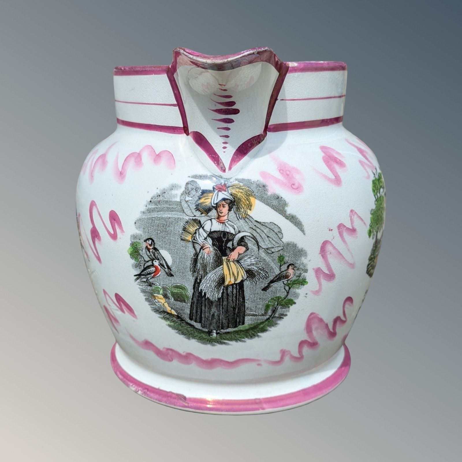 Sunderland Pink Lustre Jug photo furniture