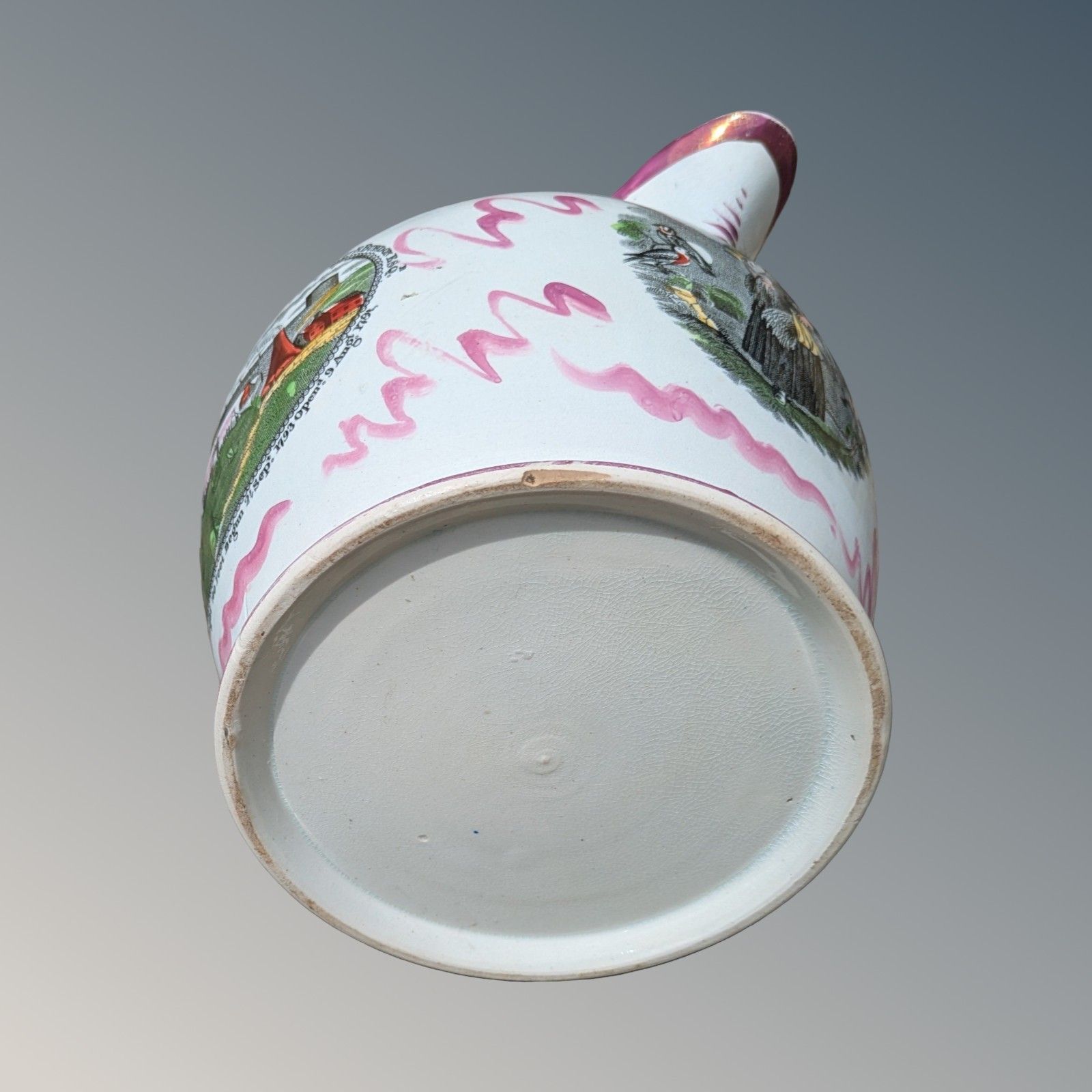 Sunderland Pink Lustre Jug photo vintage