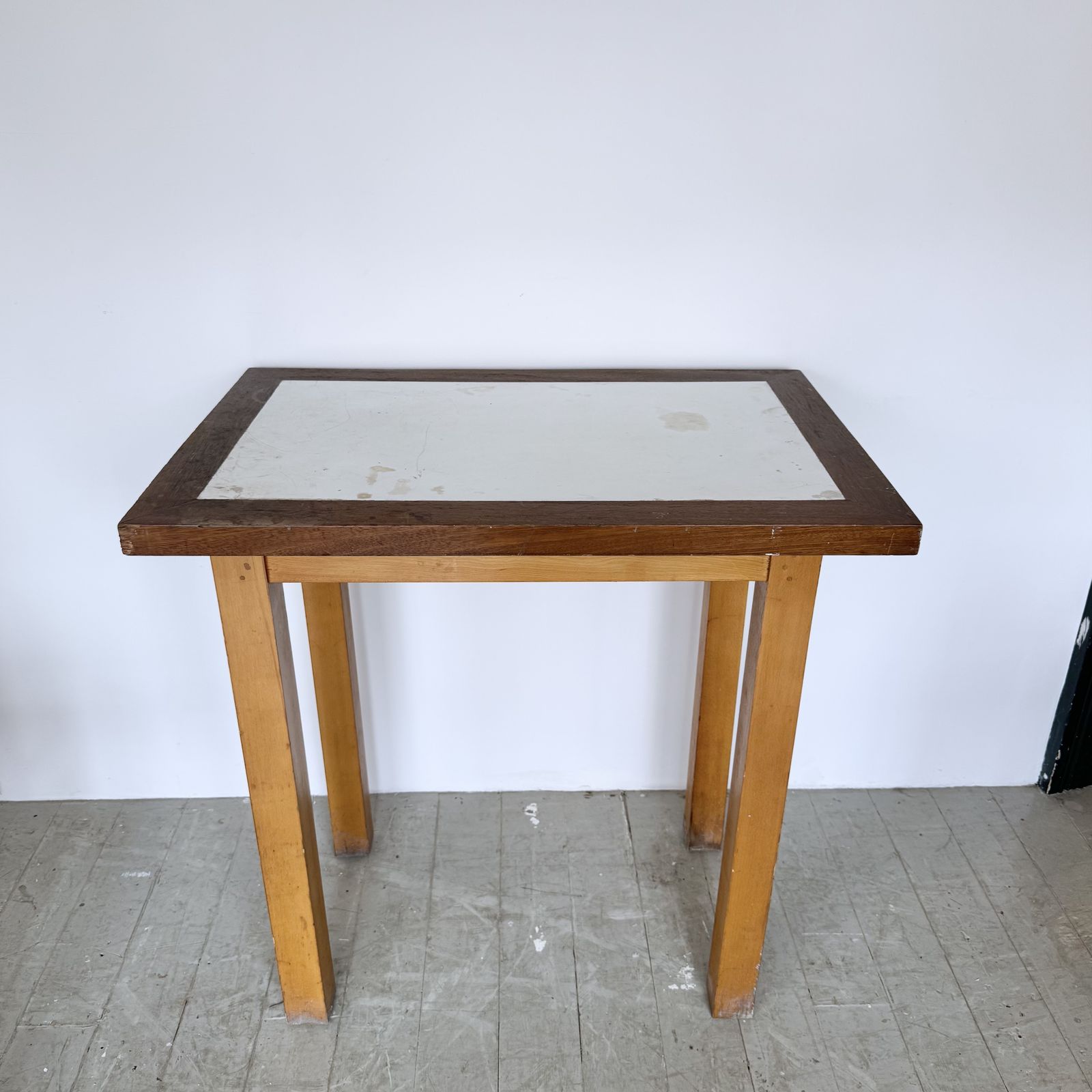 Solid Industrial Wooden Table photo for sale