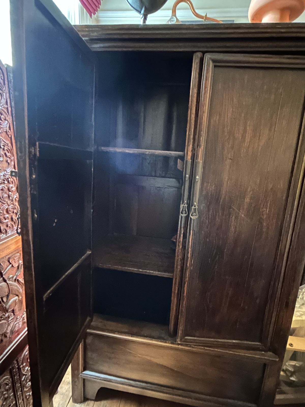 Chinese Antique Large Tapered Cabinet (Beijing, C.1900)