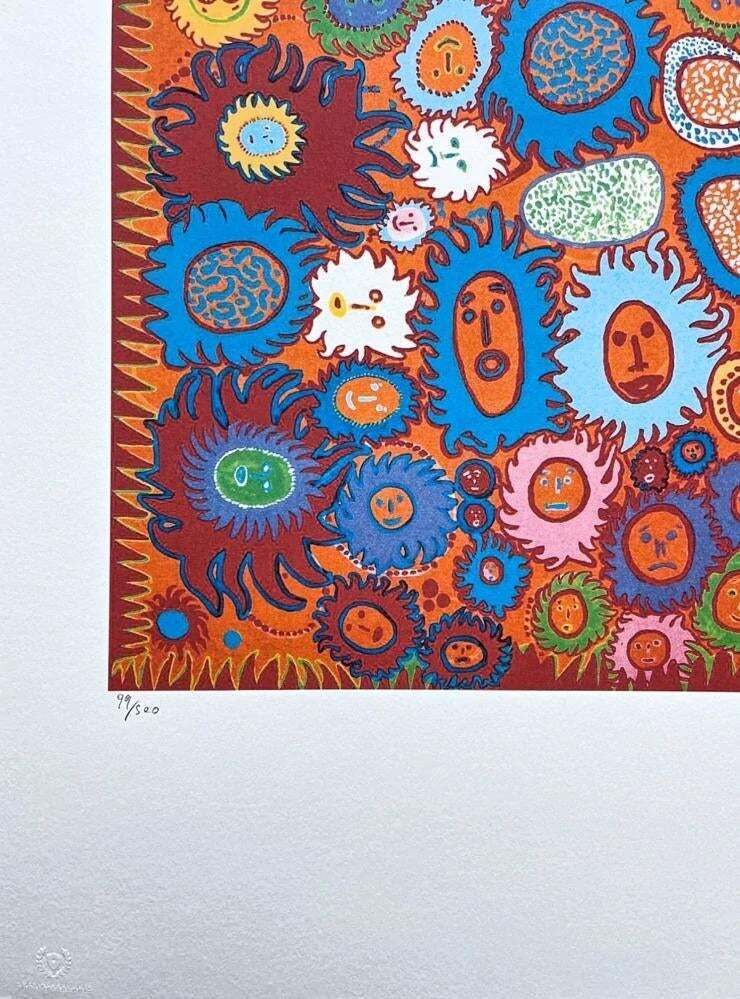 After Yayoi Kusama, Praying For Peace In The World, Lithograph, 1980s photo for sale