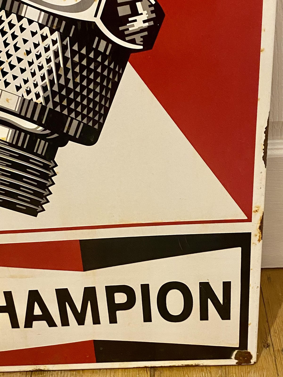 Champion Spark Plugs Shop Trade Advertising Sign Garage Rally Racing Antique Car Auto Wall Art Brdc Ngk Plug Automobile Mechanic Gasoline Gas Petrol photo buy