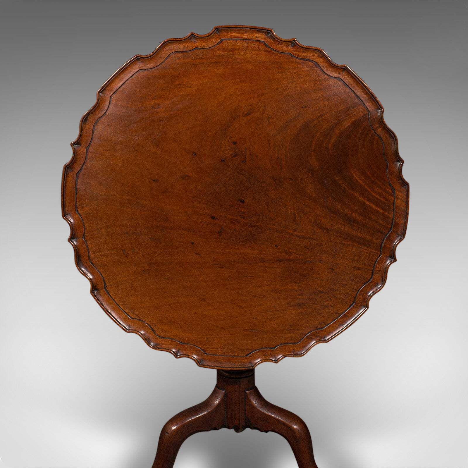 Antique Silver Display Table, English, Tilt Top, Occasional, Reception, Georgian photo vintage