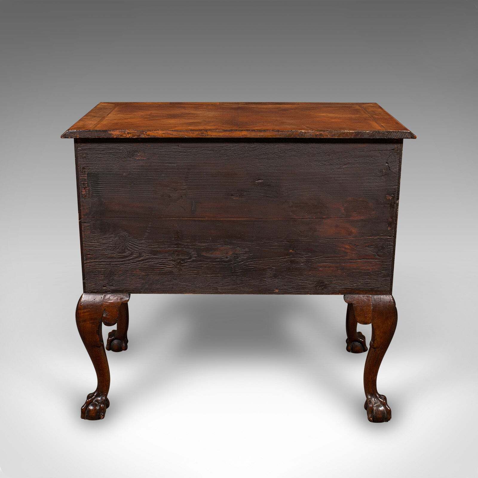 Antique Georgian Revival Lowboy, English, Walnut, Hall, Side Table, Edwardian photo Furniture