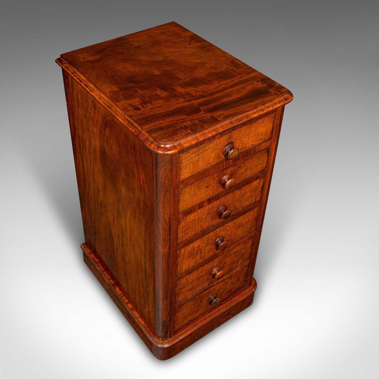 Tall Pair Of Antique Nightstands, English, Chest Of Drawers, Bedside, Victorian photo buy