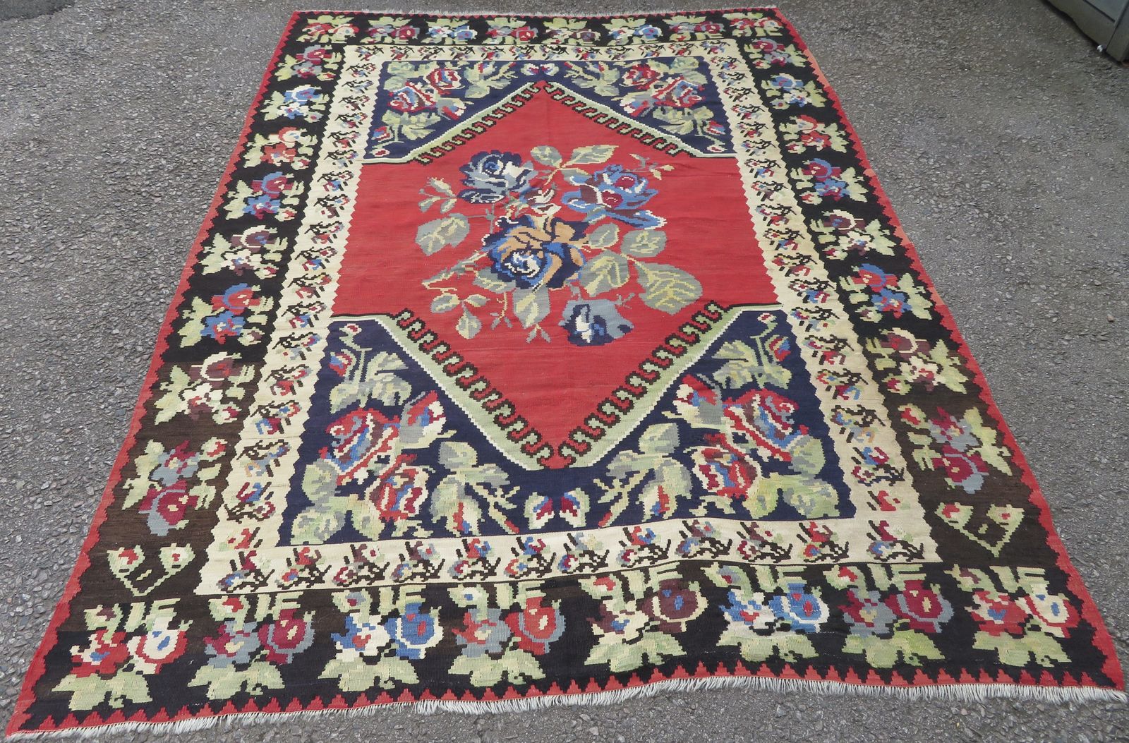 Antique Bessarabian Kilim. 325cm X 226cm.