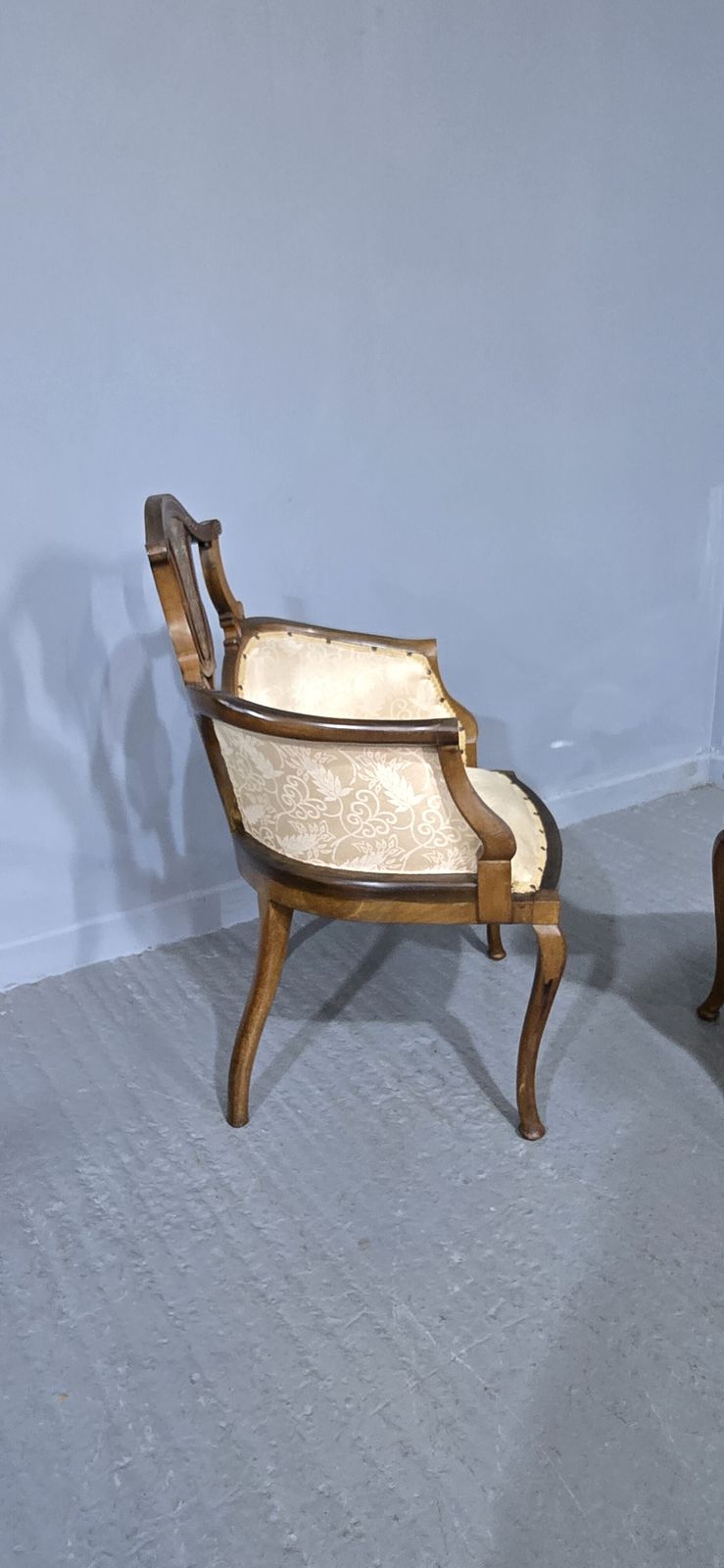 Pair Mahogany Art Noveau Side Chairs photo buy