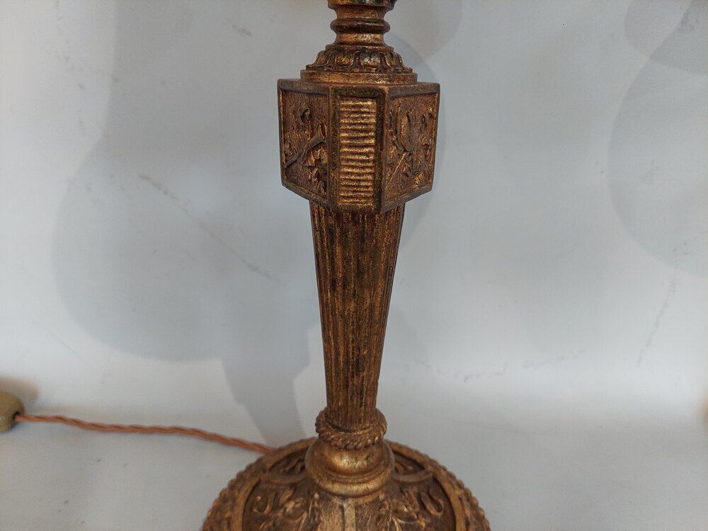 Pair Of Early 19thc French Giltwood Candlesticks photo Lighting