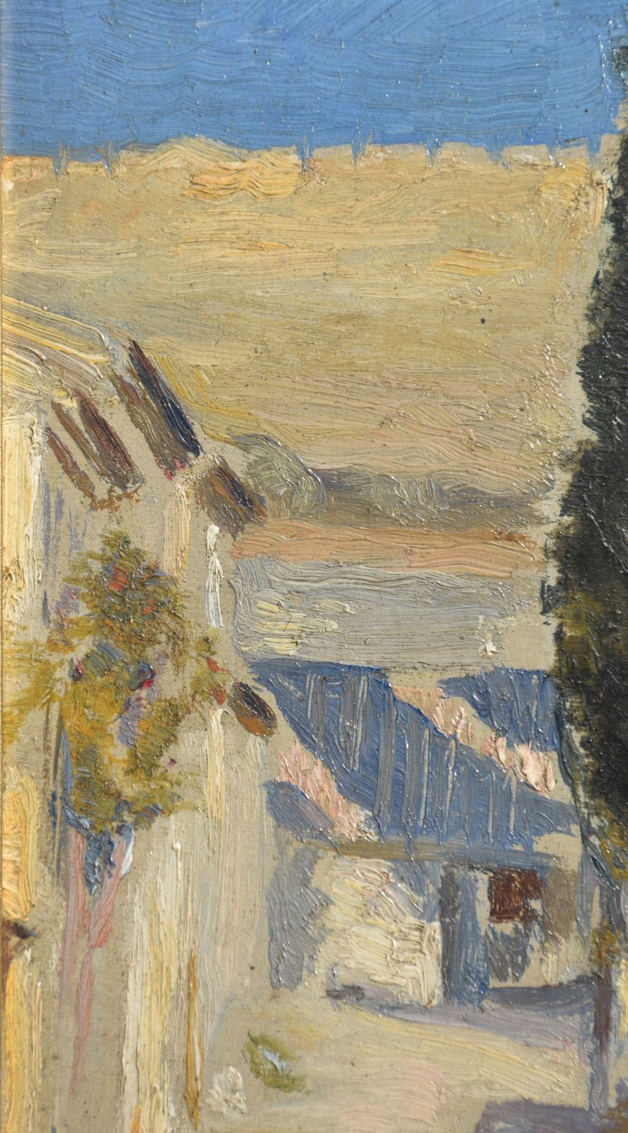 Jean Chorel, Street View Of Villeneuve Lès Avignon With The Fort Saint André (1919) photo 180.0