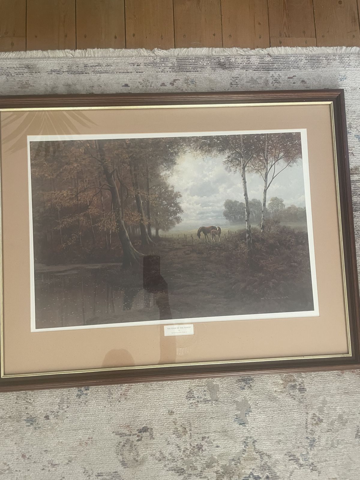 Signed Framed Print By Gerald Coulson The Edge Of The Forest