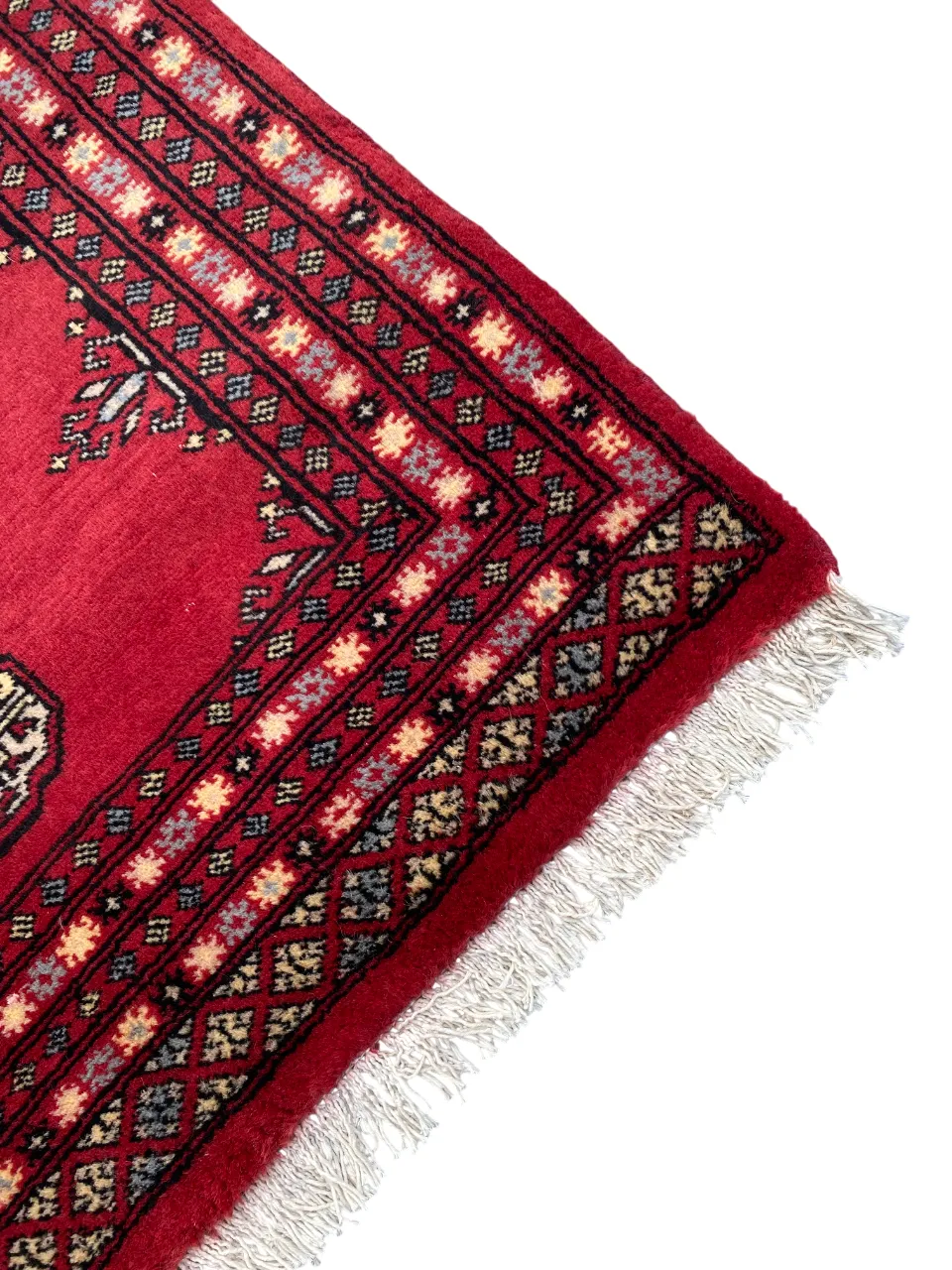 Hand Knotted Bokhara Rug Small Bohemian Oriental Carpet photo furniture