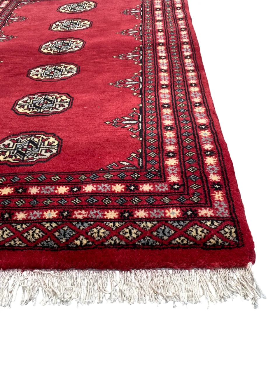 Hand Knotted Bokhara Rug Small Bohemian Oriental Carpet photo buy