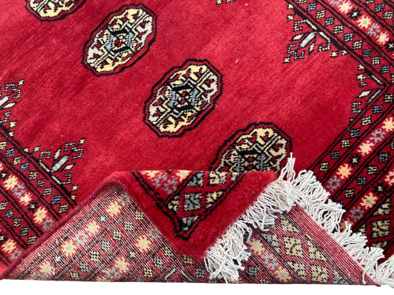 photo furniture Hand Knotted Bokhara Rug Small Bohemian Oriental Carpet