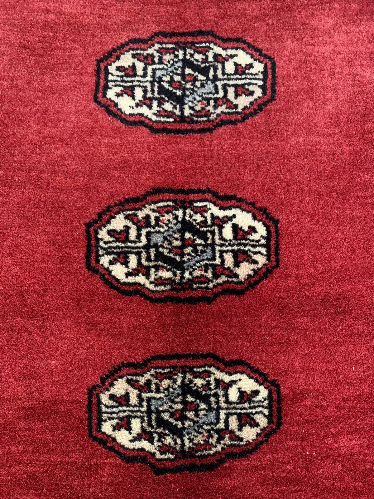 photo furniture Fine Red Bokhara Rug Afghan Tribal 3x4 Area Carpet