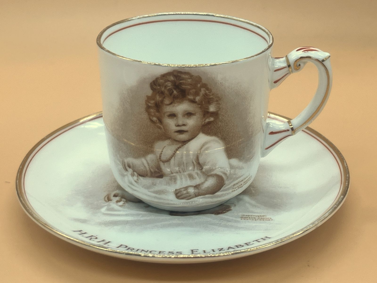 photo furniture Antique Paragon China H.R.H. Queen Elizabeth 11 Birth On 21/4/26 'Our Empire's Little Princess' Tea Cup & Saucer.