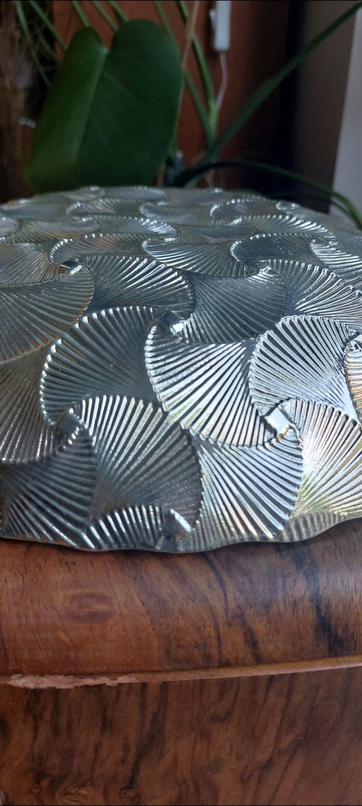 Art Deco Silver Glass Overlay Bowl photo 120.0