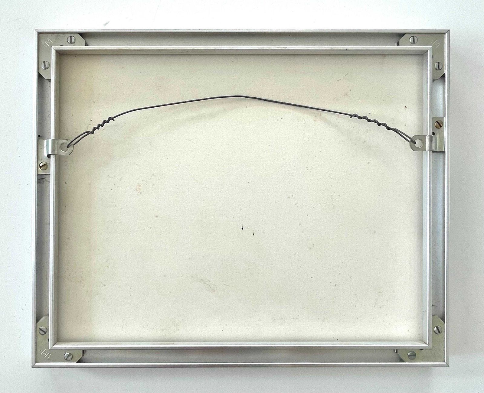 photo furniture Abstract Minimalist Vintage Pastel On Paper Drawing Of Landscape By The Ocean With Sailboat By Hans Gregersen   Danish Art From The 1990s