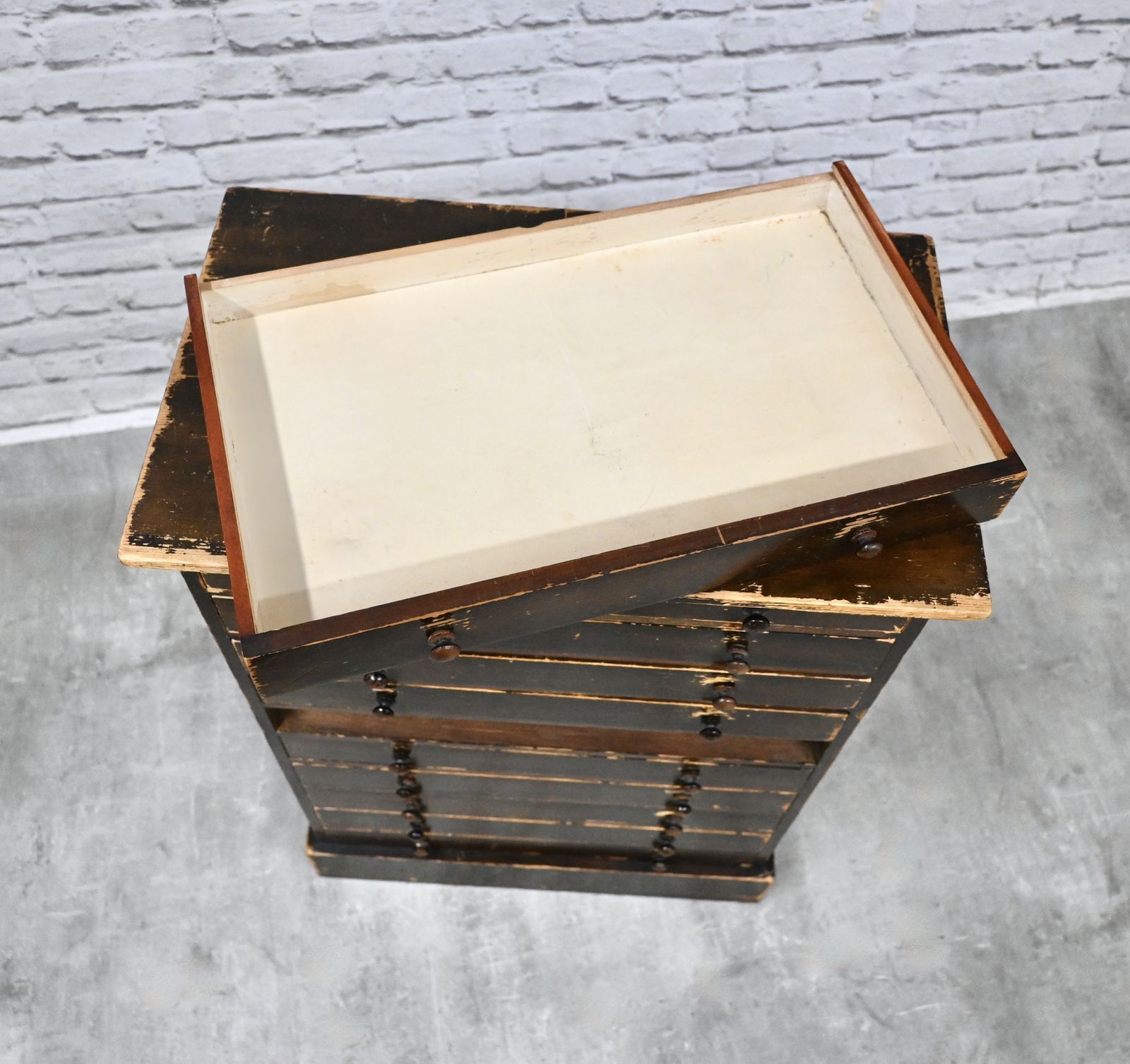 Antique 10 Drawer Collector's Chest photo 395.0