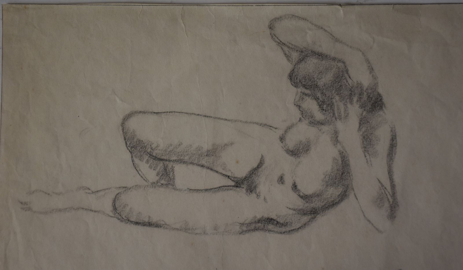 Joaquim Claret, Reclining Nude Woman (1914)   Claret Worked With Maillol photo furniture