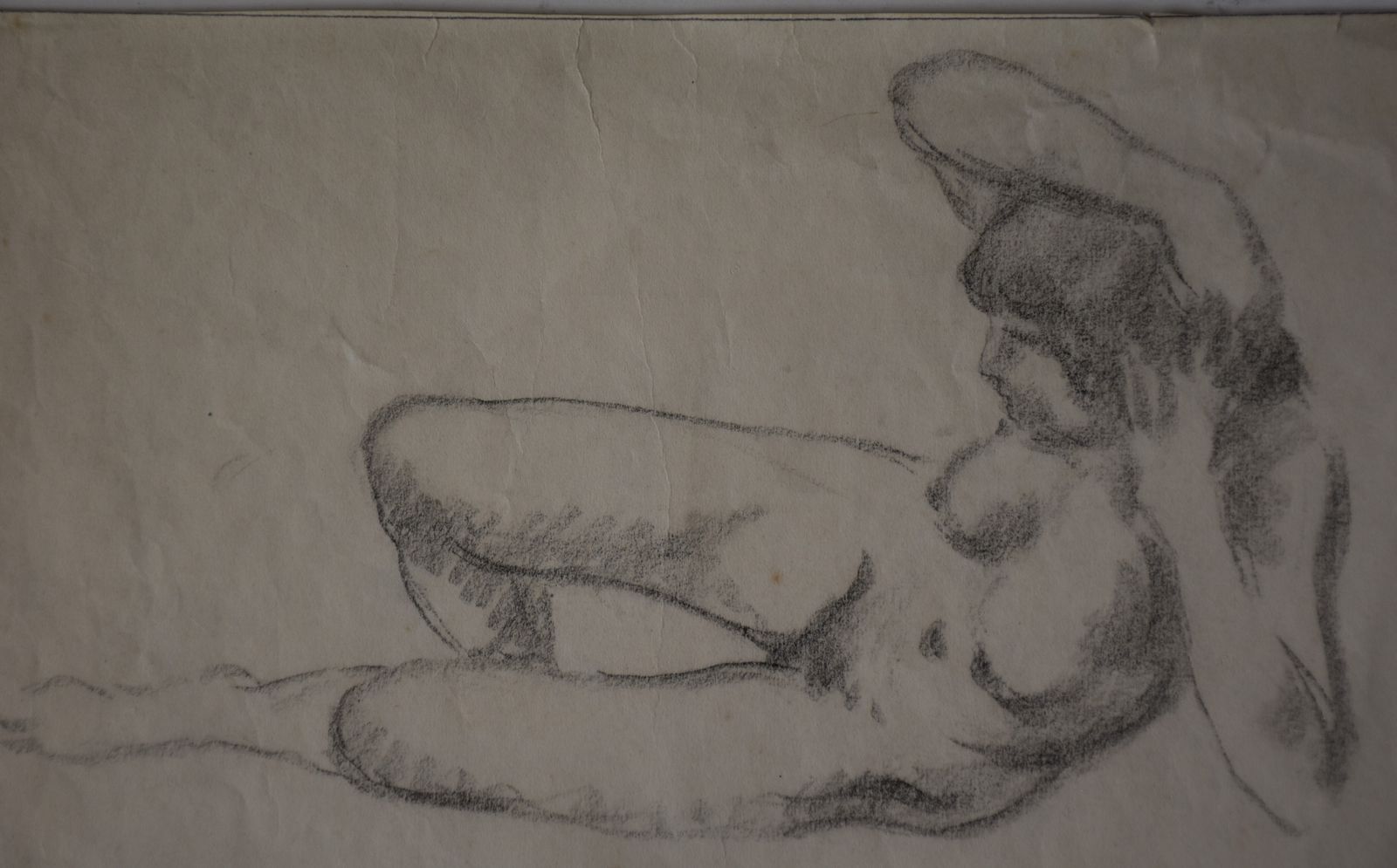 Joaquim Claret, Reclining Nude Woman (1914)   Claret Worked With Maillol