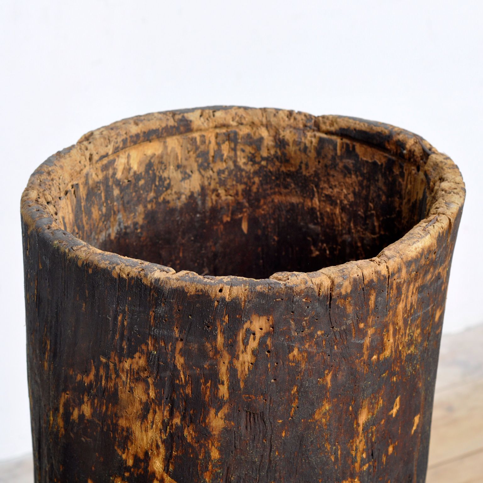 Primitive Storage Barrel/Planter, Circa 1900 photo Garden Decor