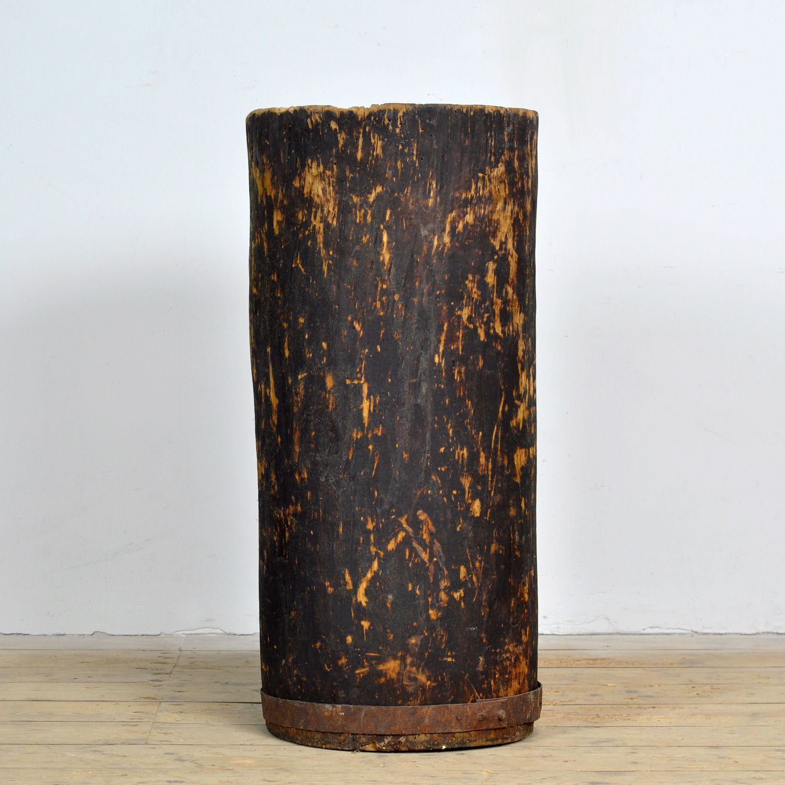 Primitive Storage Barrel/Planter, Circa 1900 photo 225.0