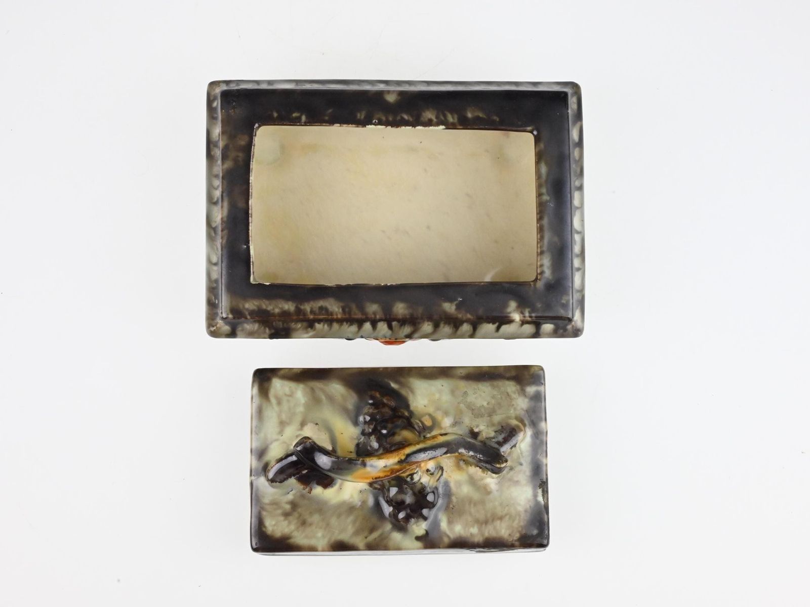 photo furniture Antique German Art Deco Ceramic Box With Lid, German Pottery, Ceramic Box, Antique Trinket Box, Decorative Box, Collectible Ceramic