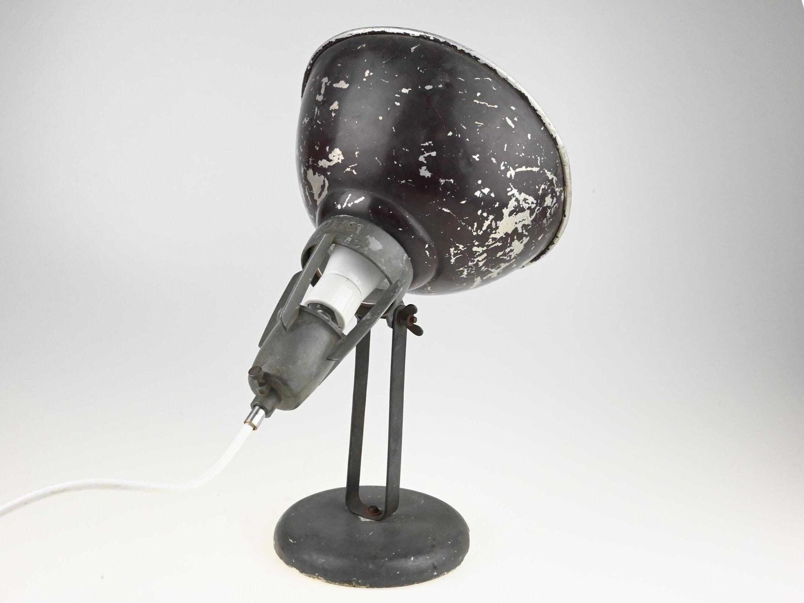 Antique Industrial Studio Photolamp, Industrial Desk Lamp, Industrial Lamp, Desk Lamp, Black Lamp, Table Lamp Desk Light, Antique Photolamp photo vintage