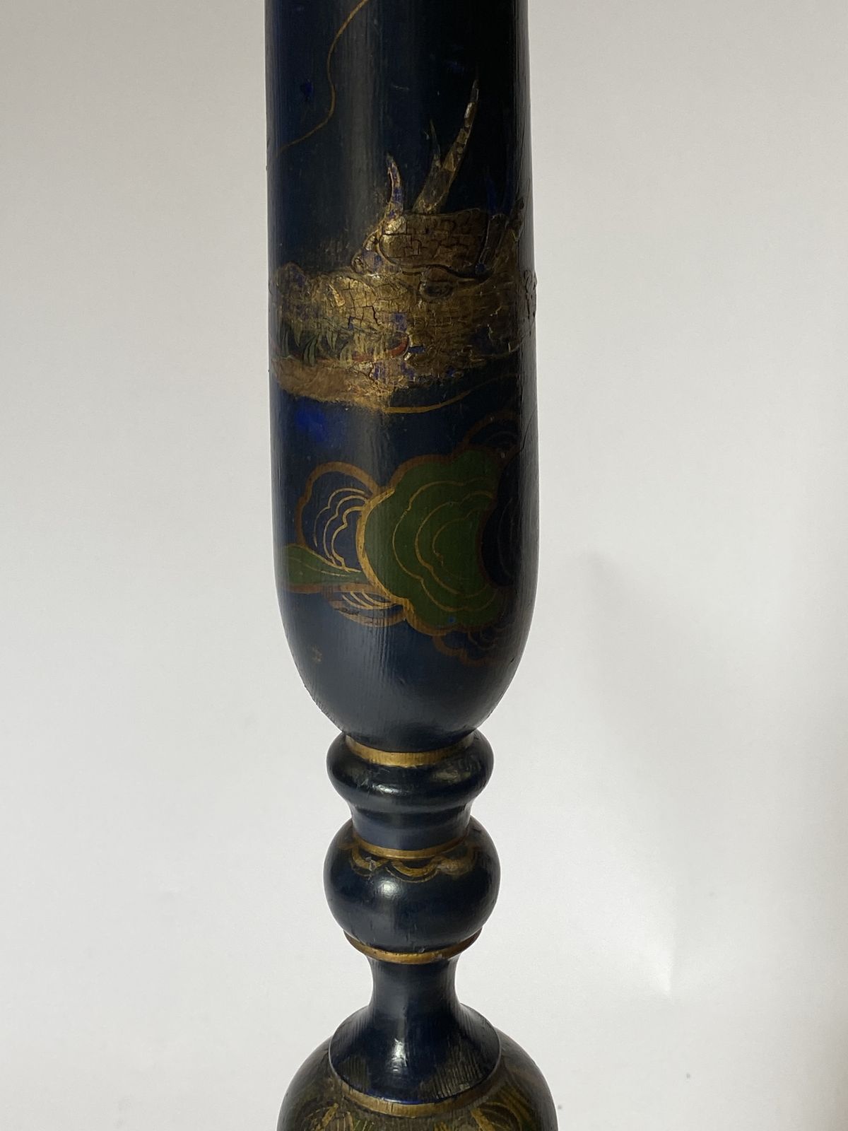 Lighting Chinoiserie Decorated Standard Lamp Circa 1930s photo