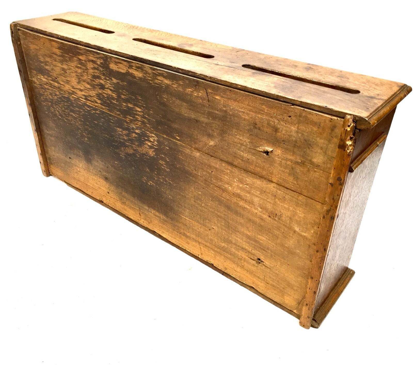 photo furniture Antique Early 20th Century Large French Wooden Letter / Post Box Cabinet C.1930