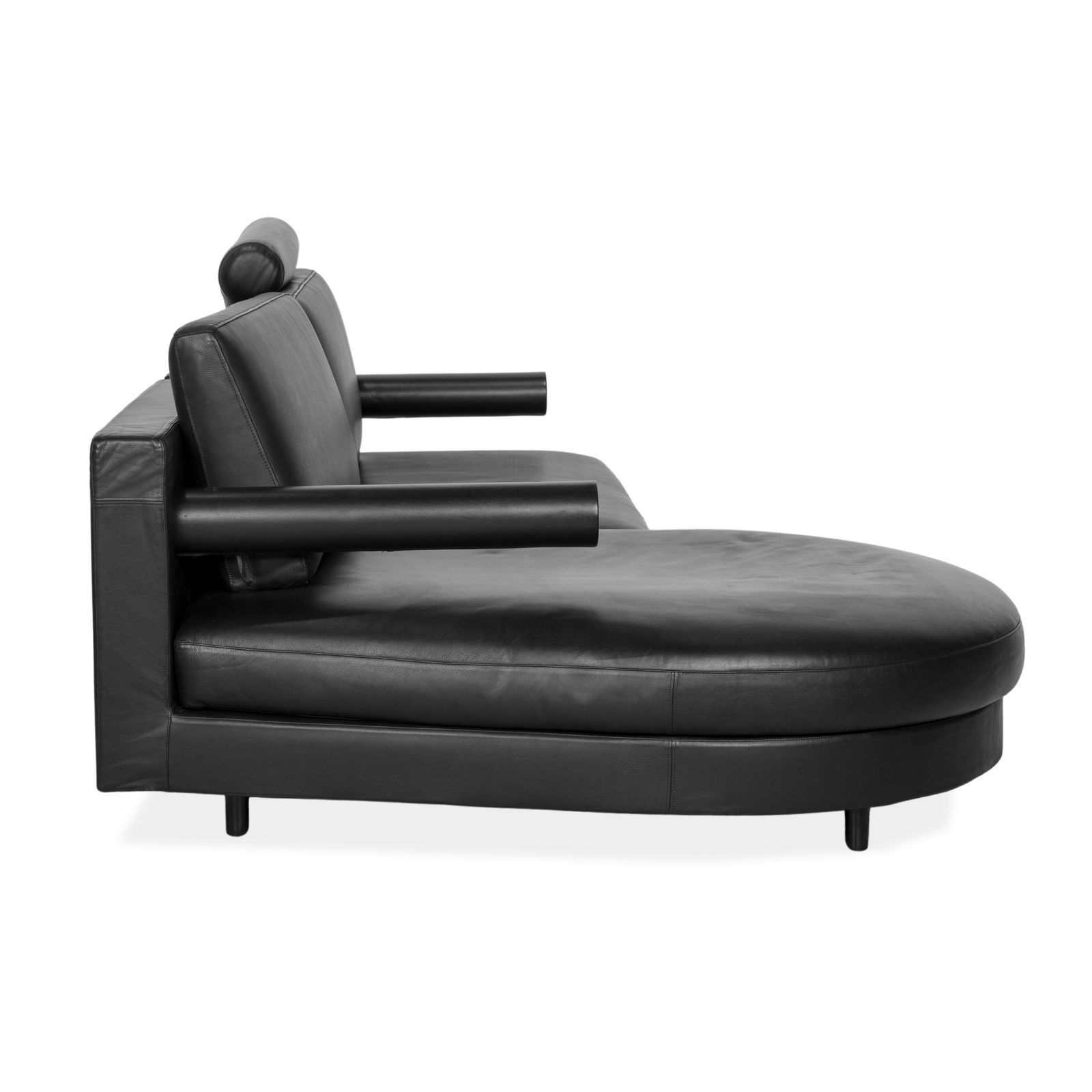 B&B Italia Sity Leather Corner Sofa Black photo buy