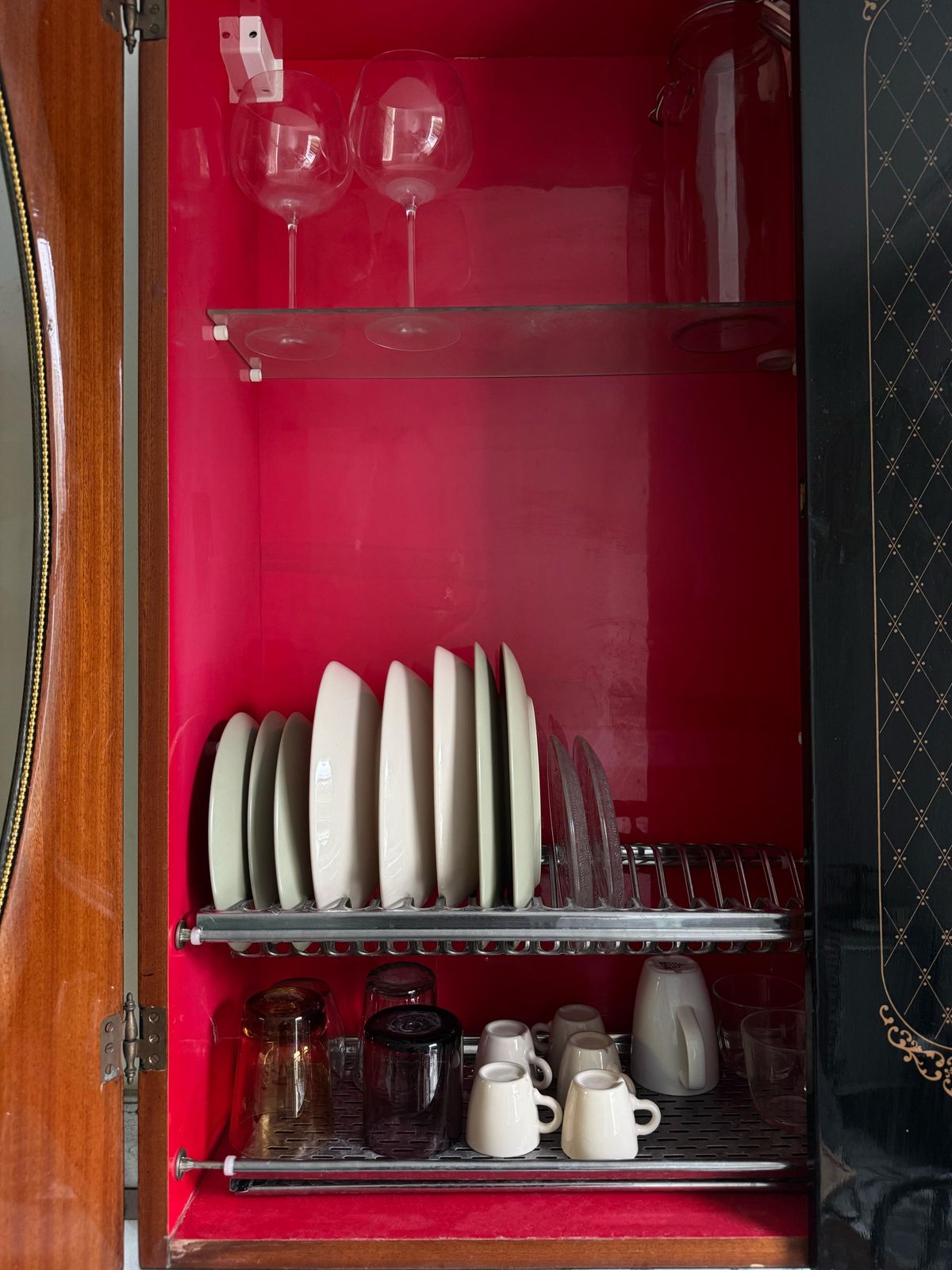 Beautiful Vintage Wall Italian Cabinet photo Furniture