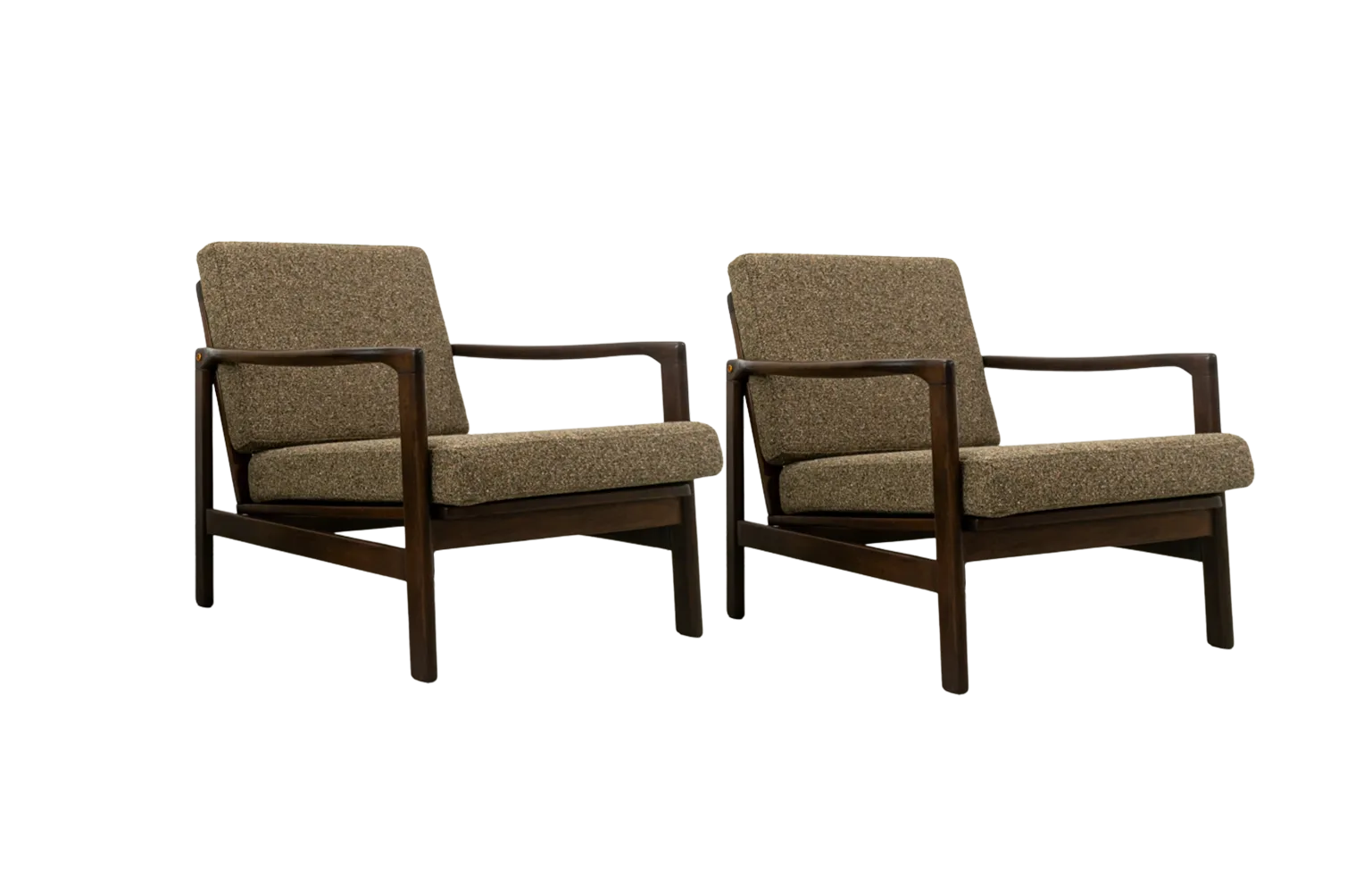 Pair Of Mid Century Armchairs B7522 By Zenon Bączyk, Poland, 1960's