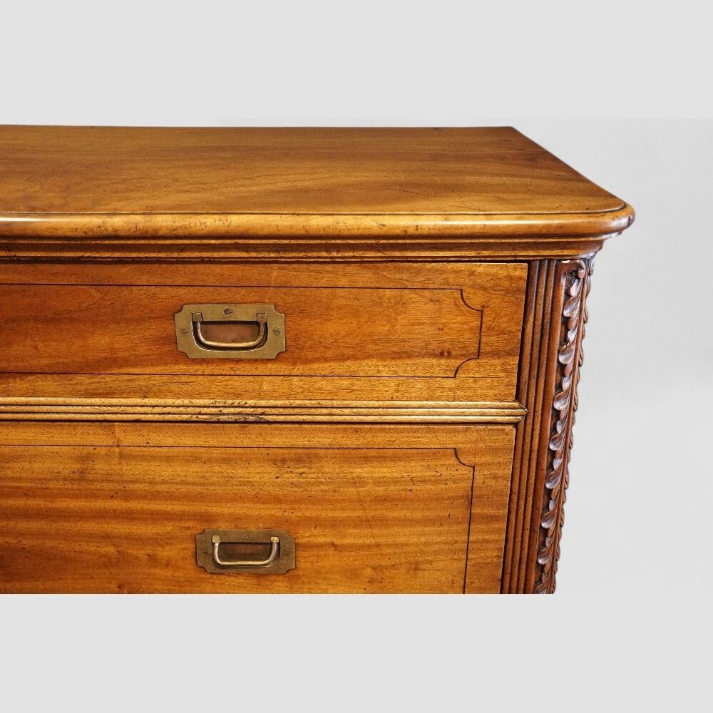Victorian Camphor Wood Secretaire Military Chest photo vinterior