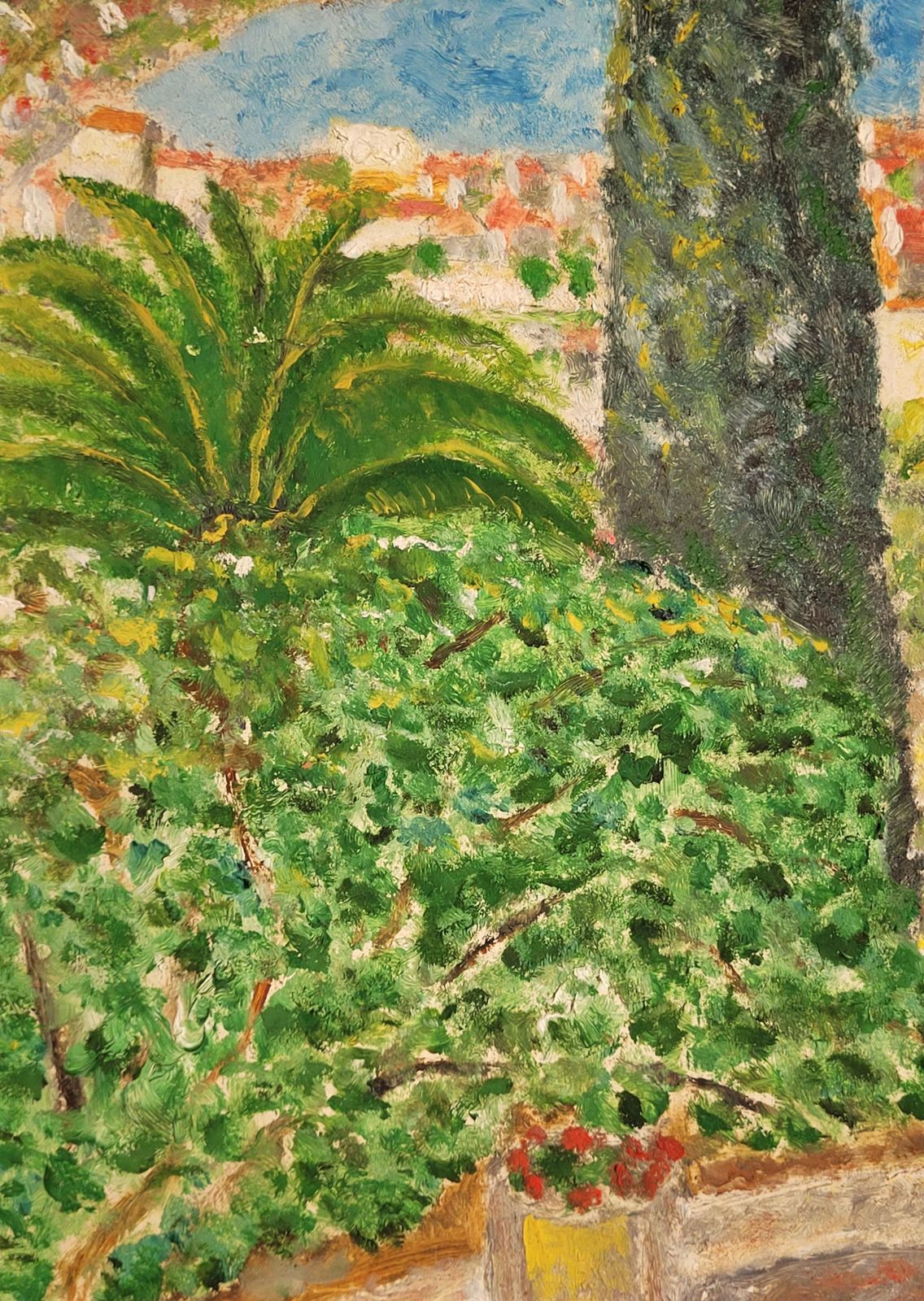 Janotithe Côte D'azur. Mid Century Oil Landscape Painting. photo vinterior