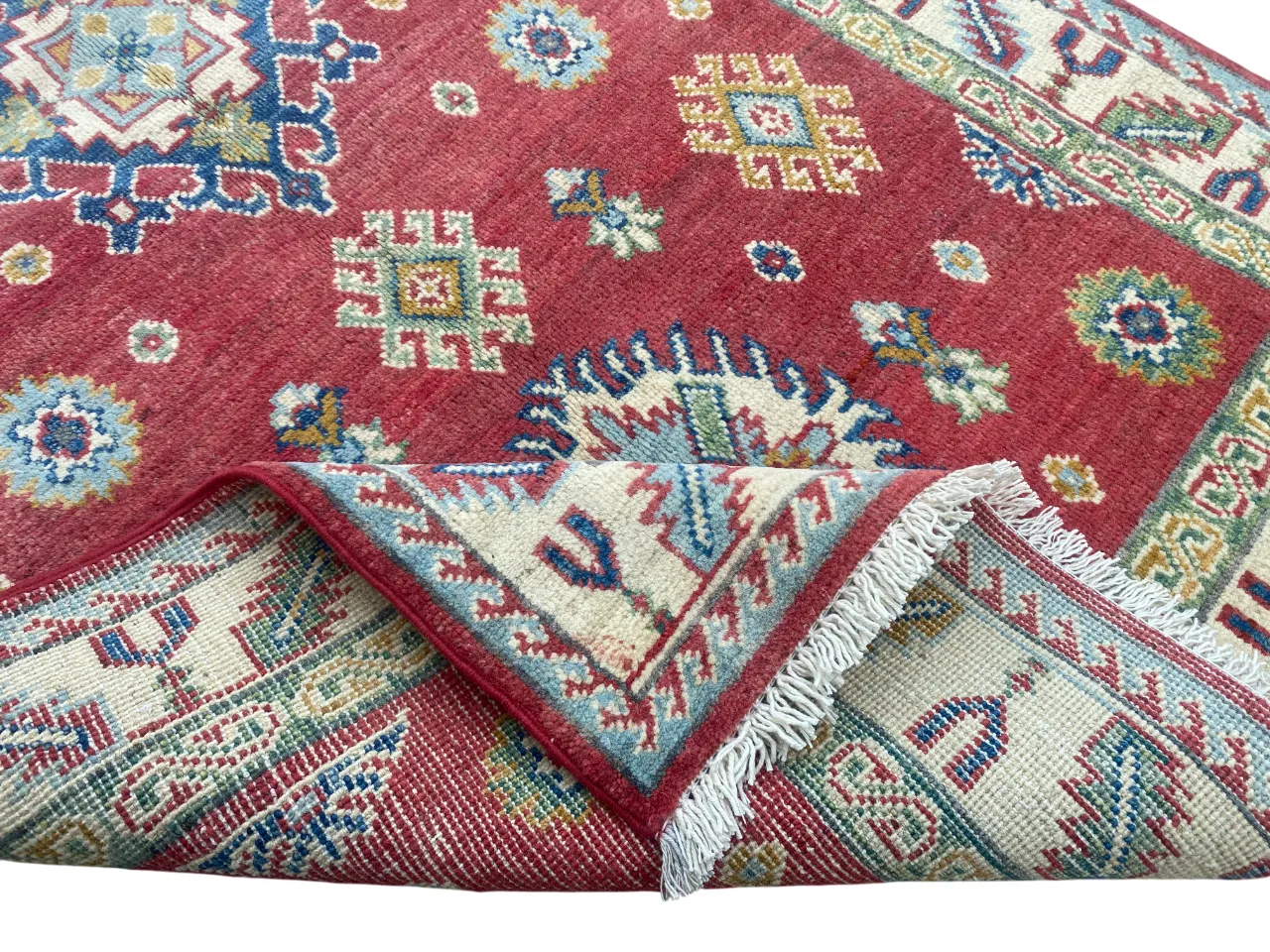 photo furniture Red Oriental Kazak 3x5 Area Living Room Bedroom Rug
