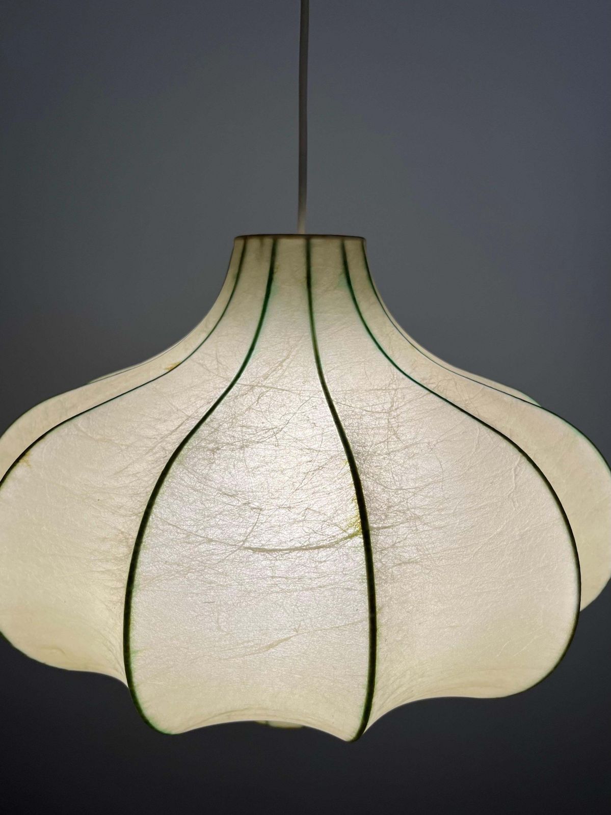 Lighting Mid Century German "Cocoon" Chandelier By Goldkant Leuchten, 1970s photo