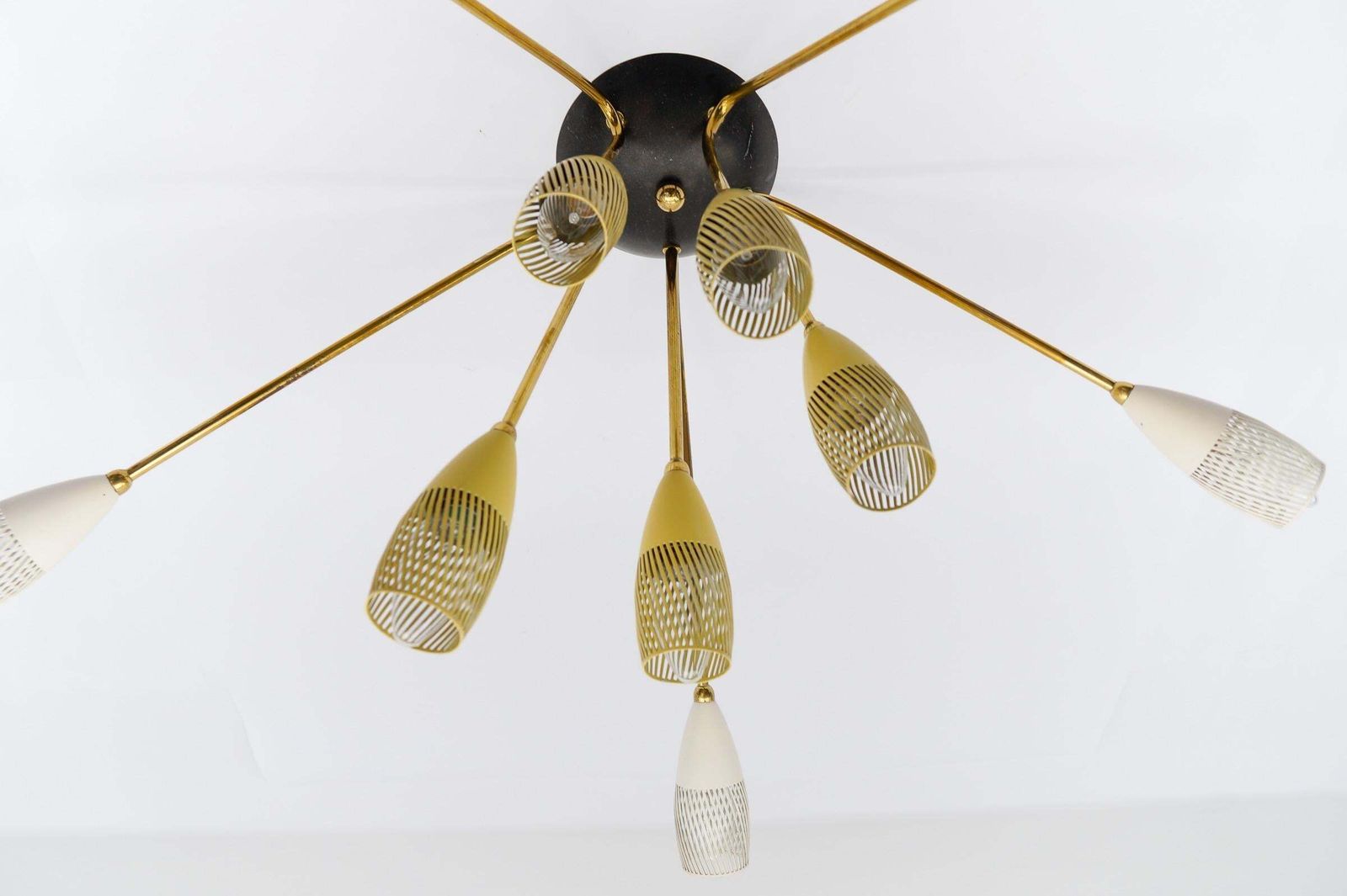 1629.0 Sputnik Wall Or Ceiling Lamp In The Manner Of Arteluce, Italy, 1950s photo