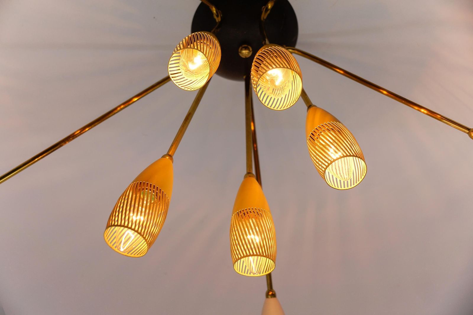 photo vinterior Sputnik Wall Or Ceiling Lamp In The Manner Of Arteluce, Italy, 1950s