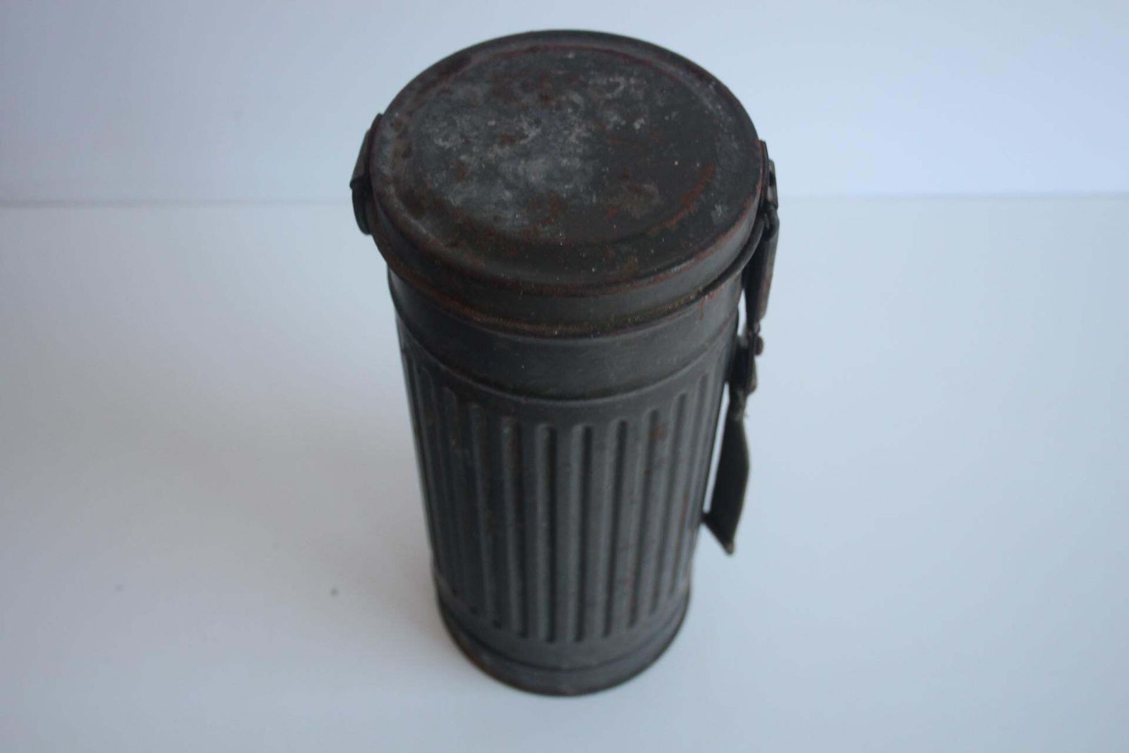 World War II Original Gas Mask With Nameplate And Soldier's Rank, Circa 1940 photo for sale