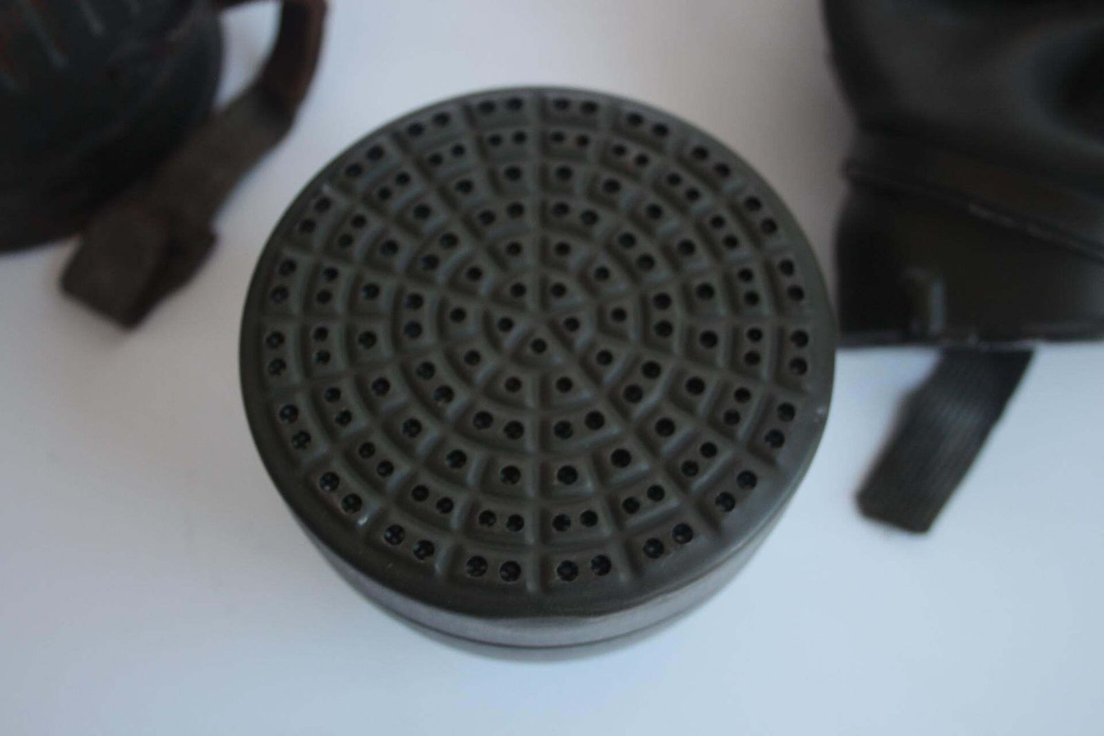 Home Decor World War II Original Gas Mask With Nameplate And Soldier's Rank, Circa 1940 photo