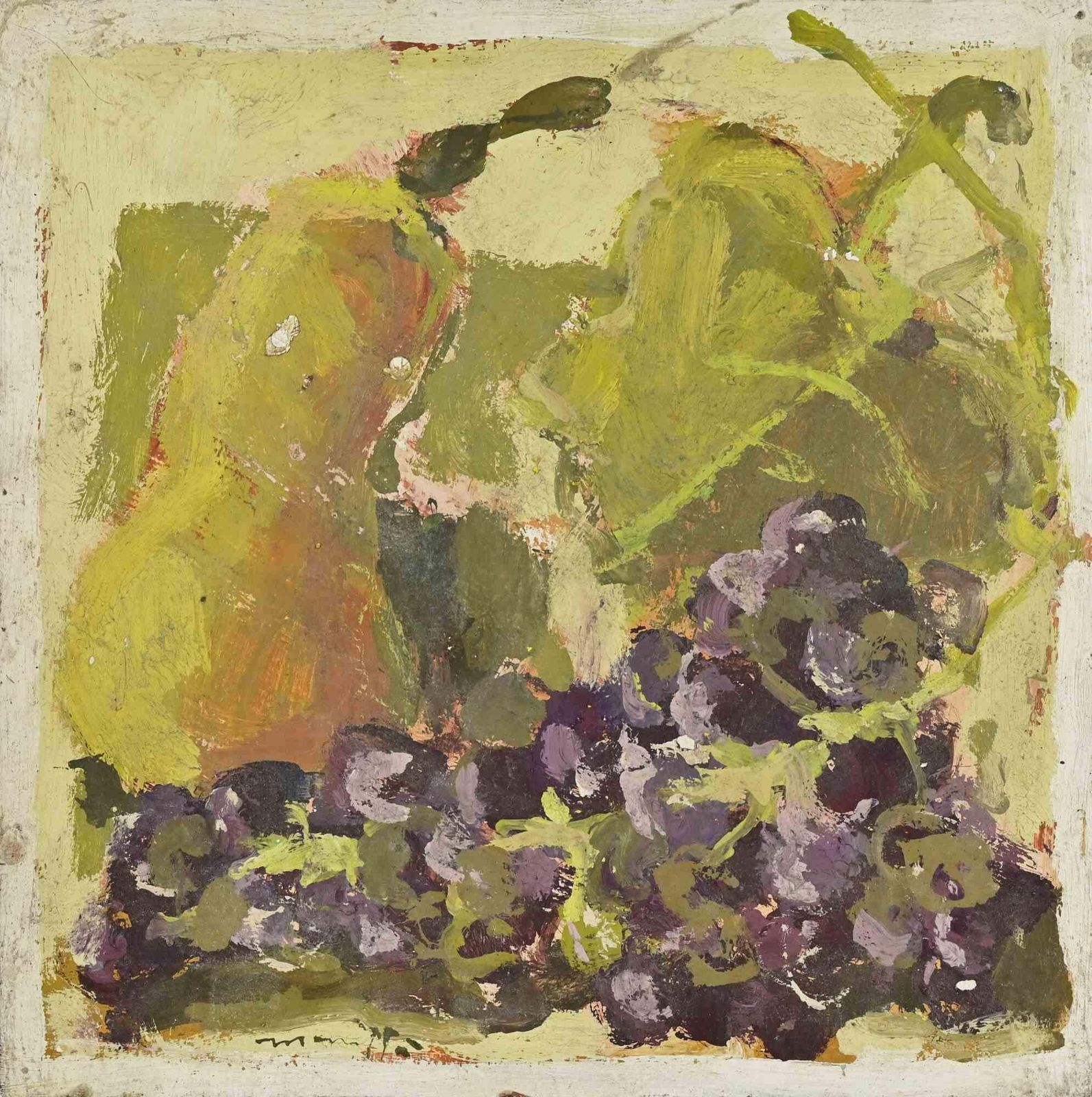 Franco Marzillistill Life   Oil Painting By Franco Marzilli   1970s1970s photo furniture