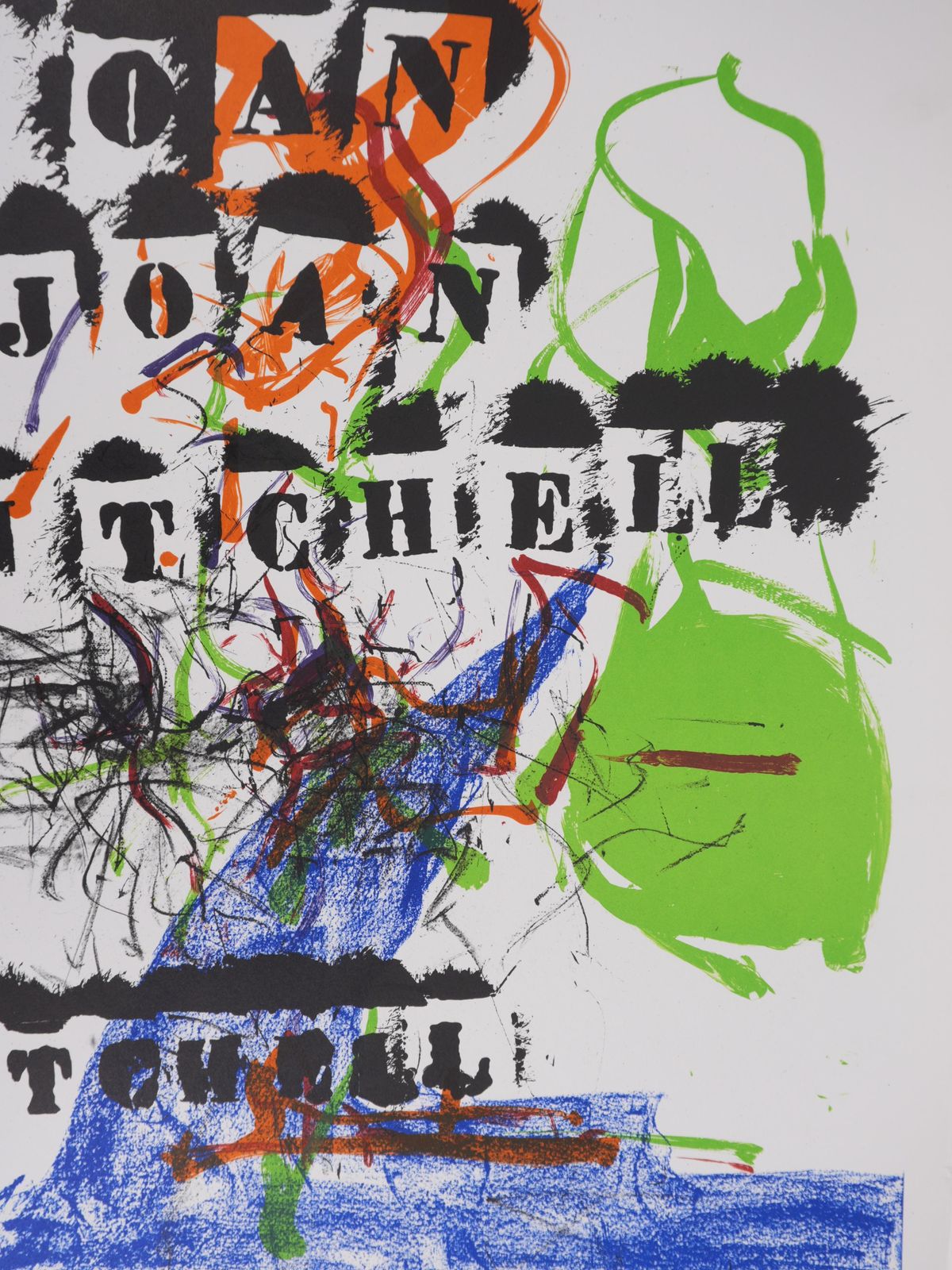 Joan Mitchellabstract Tree And Stamps   Original Lithograh (Fournier 1969)1969 photo 1589.0