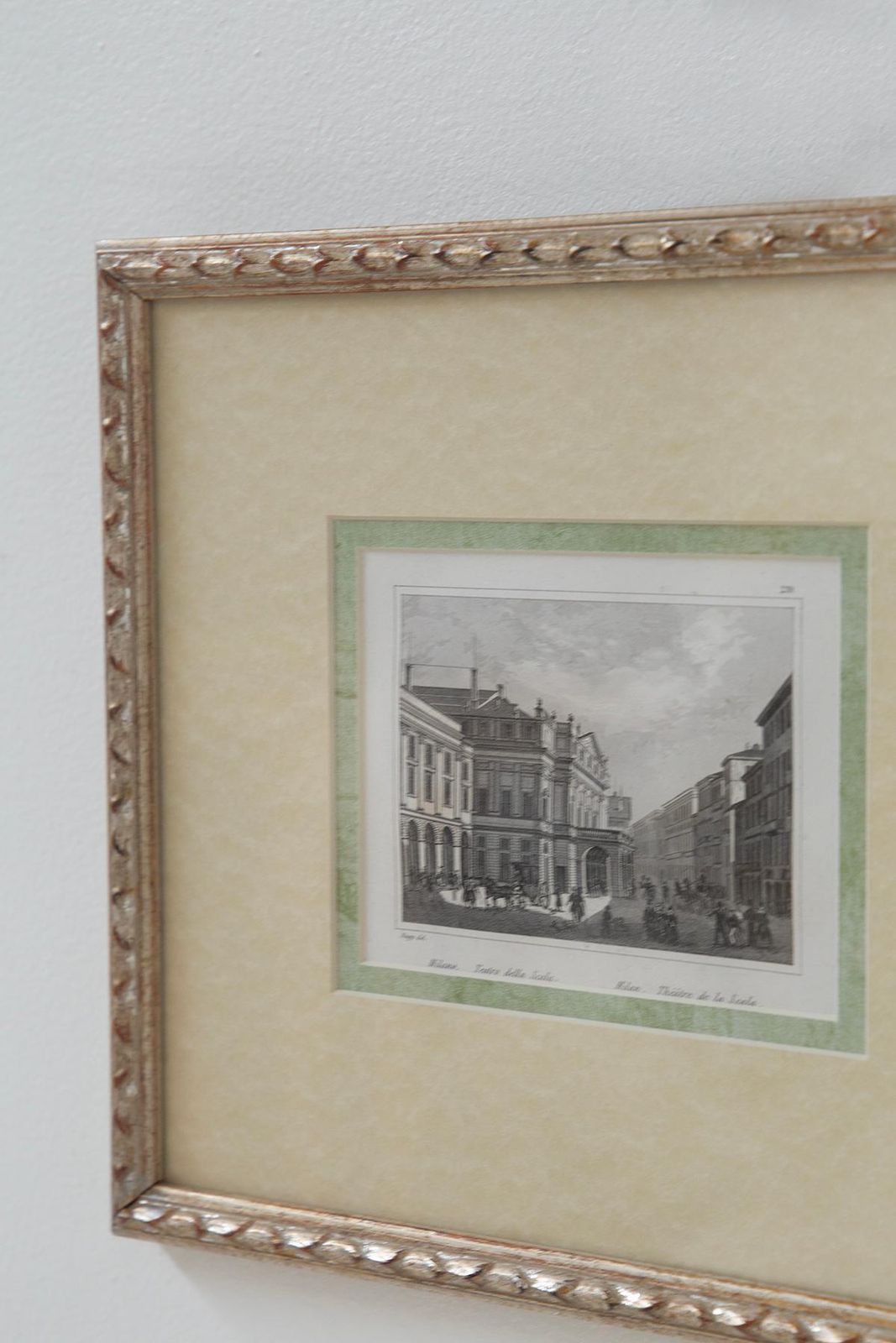 Antique Woodcut (Xylography) Depicting The Teatro Della Scala In Milan photo buy